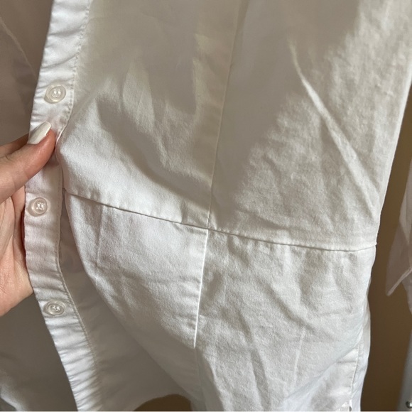 White cotton button up - Picture 6 of 6